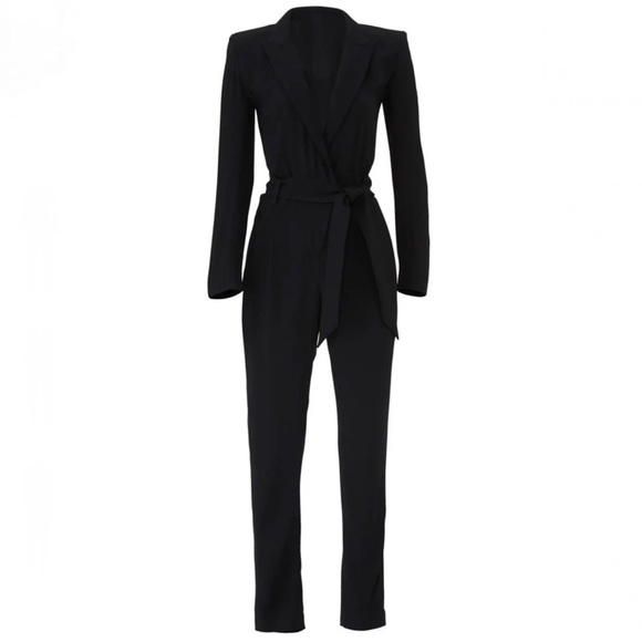 IRO REVOLVE BLACK SUIT JUMPSUIT - Picture 10 of 12